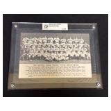 1948 Boston Braves Team Photo in Case