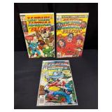 (3) 1970s Captain America Comic Books