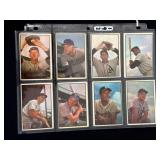 (8) 1953 Bowman Color Baseball Cards