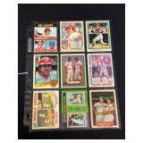 (10) Johnny Bench Baseball Cards