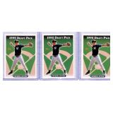 (3) 1993 Topps Derek Jeter Rookie Cards