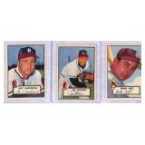 1952 Topps High-Grade Baseball Cards (3)