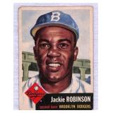 1953 Topps Jackie Robinson Centered Creased