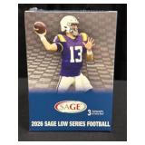 2026 Sage Low Series Football Blaster Box