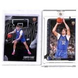 Two Cooper Flagg Rookie Basketball Cards