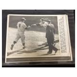 (2) 1956 World Series Baseball Photographs