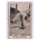 1921 E121 American Caramel Charles Hollacher Card