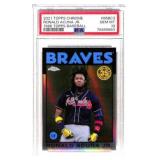 2021 Topps Chrome Ronald Acuna Jr. #86BC3 PSA 10