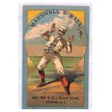 Circa 1900 Marshall & Ball Baseball Trade Card