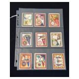 9 Murad Tobacco Cards, College Series