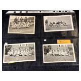 Four Vintage Sports Team Photographs
