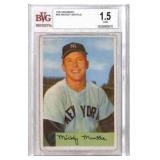 1954 Bowman #65 Mickey Mantle BVG 1.5