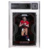 2020 Panini Prizm Joe Montana Auto Beckett COA