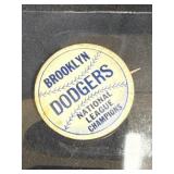 Brooklyn Dodgers National League Champions Pinback