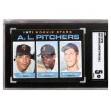 1971 Topps AL Pitchers Rookie Card SGC 5