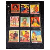 1933 Goudey Indian Gum Trading Cards (9)
