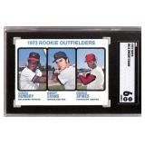 1973 Topps Rookie Outfielders Dwight Evans SGC 6