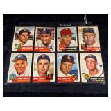 (8) 1953 Topps Baseball Cards