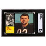 1962 Topps Mike Ditka Rookie Card (SGC 3)