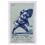 Late 19th-Century A.B. Currier Trade Card