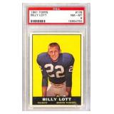 1961 Topps Billy Lott #176 Football Card PSA 8