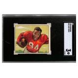 1950 Bowman #35 Joe Perry Football Card (SGC 3)