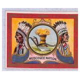 Helmar Turkish Cigarette Card, Muscogee Nation