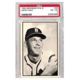 1953 Bowman Black & White #38 Dave Cole PSA 4