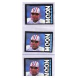 (5) 1985 Topps Warren Moon Rookies