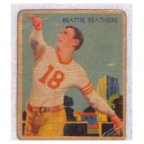 1935 National Chicle Beattie Feathers Card