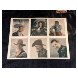 Vintage Cowboy Uncut Card Sheet