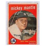 1959 Topps Mickey Mantle Crease Free #10
