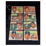 8 1956 Topps Baseball Cards