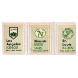 Three Vintage NHL Mini-Card Album Pages