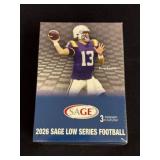 2026 Sage Low Series Football Blaster Box