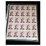 Sheet of 1972 Campaign Stamps Richard Nixon