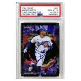 2024 Finest Mookie Betts Purple Refr. Auto PSA 10