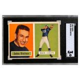 1957 Topps #138 John Unitas Rookie Card SGC 3