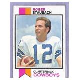Two 1970s Roger Staubach Football Cards