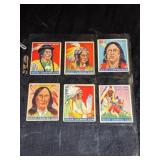 (6) 1933 Goudey Indian Gum Cards