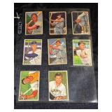8 1952 Bowman Baseball Cards