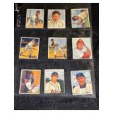 9 1950 Bowman Baseball Cards