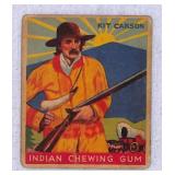 1933 Goudey Indian Gum Card No. 68 'Kit Carson'