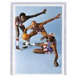 (5) Harlem Globetrotters Basketball Cards