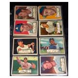 (16) 1952 Topps Baseball Cards