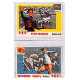Two 1955 Topps All-American Football Cards