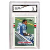 1989 Topps Traded Barry Sanders Rookie GMA 9