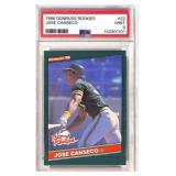 1986 Donruss Rookies Jose Canseco #22 PSA 9