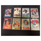 Eight Vintage NFL Rookie Cards