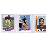 (3) 1970s Pittsburgh Steelers Football Cards